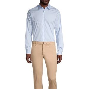 Theory Sylvain Wealth Poplin Long-Sleeve Shirt (Size: M)